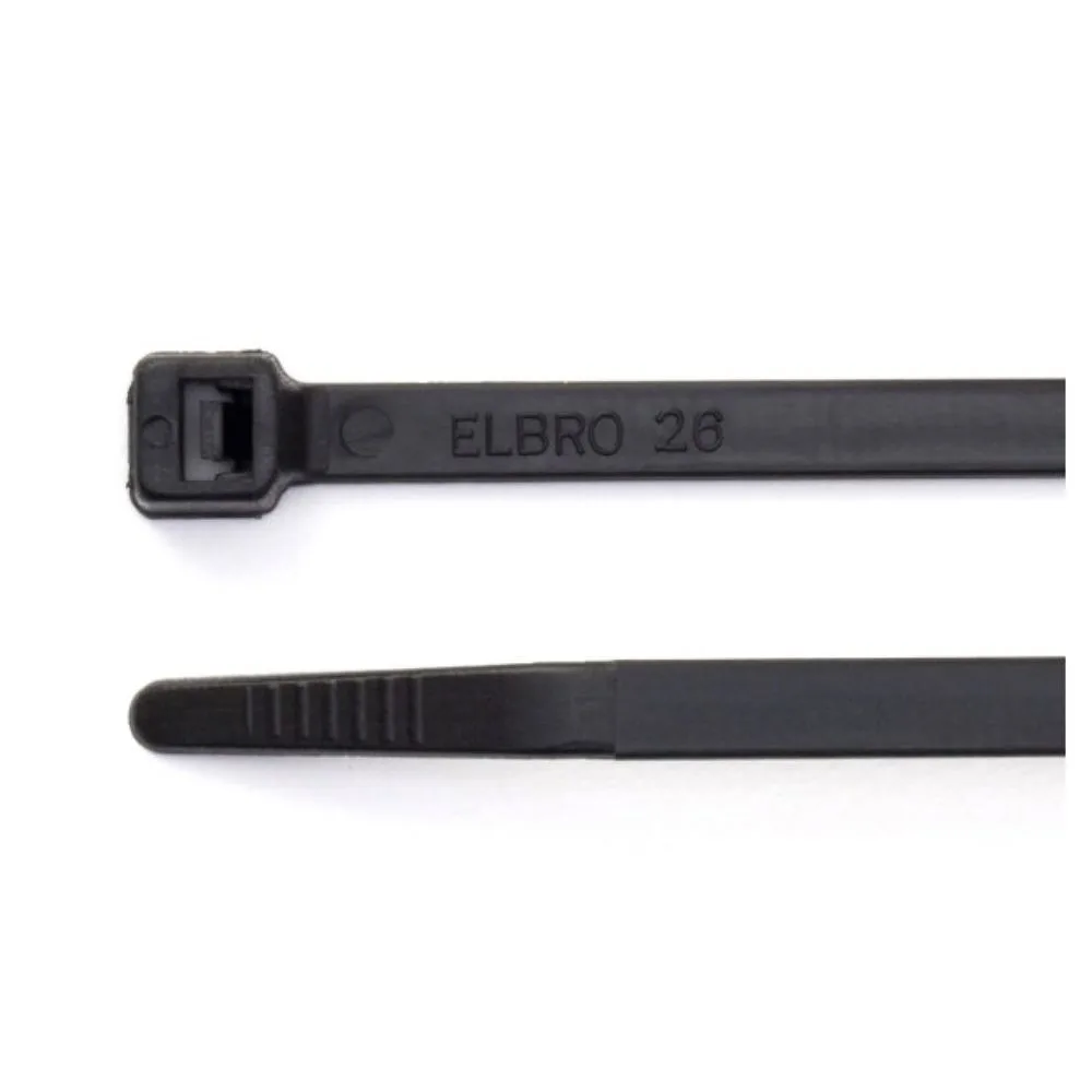 Partex | HFC300 | Black Nylon Cable Ties | 300 x 4.8mm | Pack of 100 1 Black 300 x 4.8mm Nylon Cable Ties