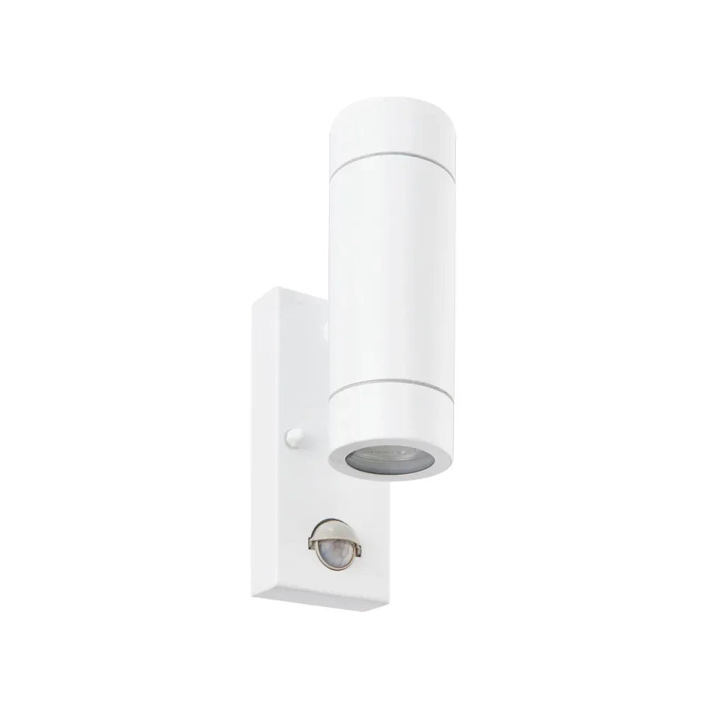 Saxby 75440 Palin PIR Gloss White IP44 2 x GU10 Wall Light 3 Saxby 75440 Gloss White IP44 GU10 Wall Light 2
