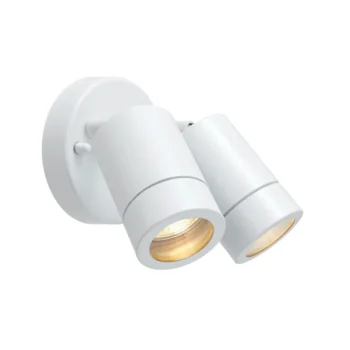 Saxby 75444 Gloss White GU10 IP44 Wall Light