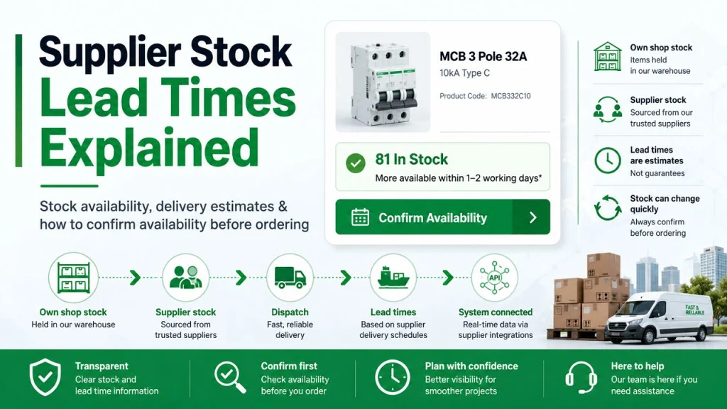 Supplier Stock Lead Times Explained