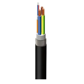 TRIDENT PLUS6 3CX4.0MM+CAT6A SWA FTP UK Cables | Trident Plus6 EV Cable | 3 Core | 4mm | SWA | Cat6A FTP | Per Metre