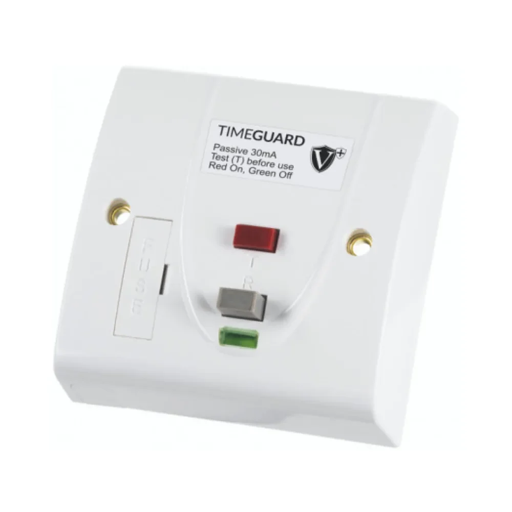 Timeguard | RCD10WPVN | Valiance+ | RCD Protected Passive Single Gang Fused Connection Unit - White 1 Timeguard RCD Protected Passive Fused Connection Unit