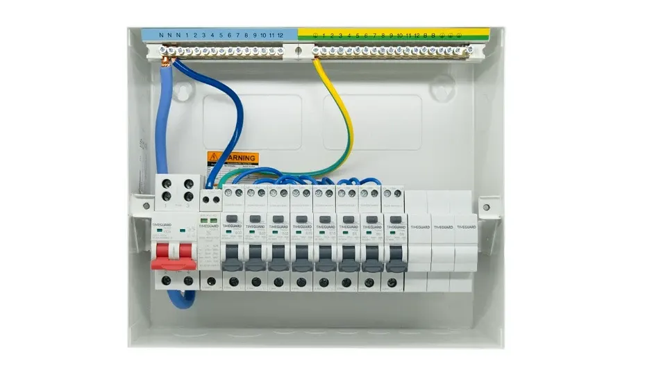 Timeguard | TX1014 | 11 Way Populated Consumer Unit | 8 Type A RCBOs | Type 2 SPD 3 Timeguard | TX1014 | 11 Way Populated Consumer Unit | 8 Type A RCBOs | Type 2 SPD