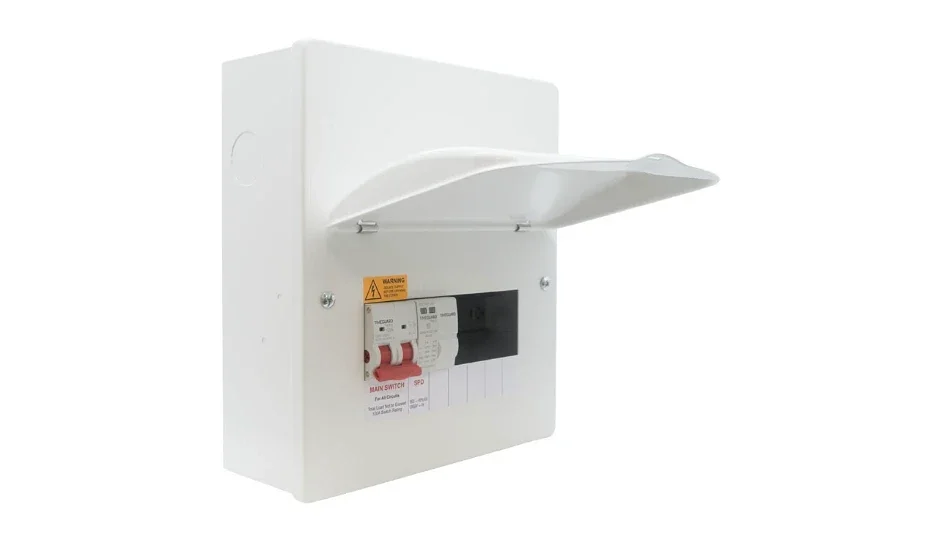 Timeguard | TX1108 | 5 Way Main Consumer Unit | Type 2 SPD 1 Timeguard TX1108 5 Way SPD Consumer Unit