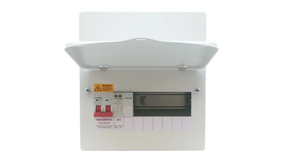 Timeguard | TX1110 | 7 Way Main Consumer Unit | Type 2 SPD 2 Timeguard | TX1110 | 7 Way Main Consumer Unit | Type 2 SPD