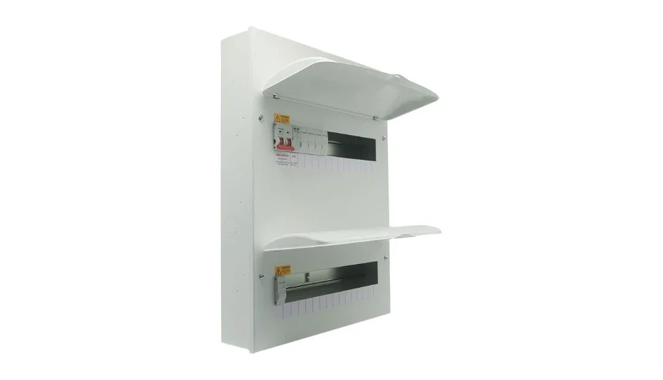 Timeguard | TX1232 | 28 Way Main Consumer Unit | Dual Bank | Type 2 SPD 1 Timeguard TX1232 28 Way SPD Consumer Unit