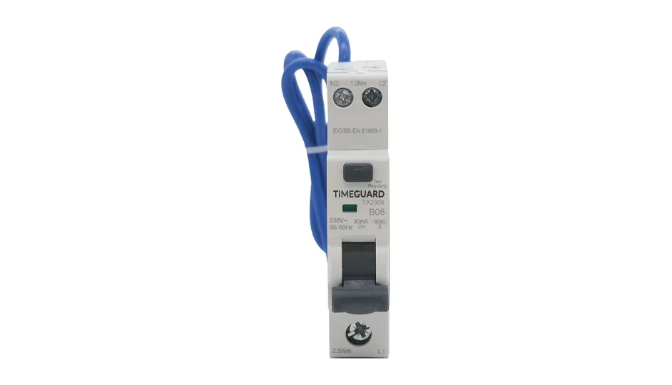 Timeguard | TX2506 | B Curve | 6kA | Type A Bi-Directional RCBO | 6A 3 Timeguard | TX2506 | B Curve | 6kA | Type A Bi-Directional RCBO | 6A