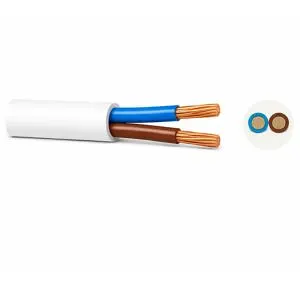 2 Core 0.75mm | 3182B | LSZH Flexible Cable | White | 50m 1 UK Cables 3182B0.75-50 2 Core 0.75mm | 3182B | LSZH Flexible Cable | White | 50m