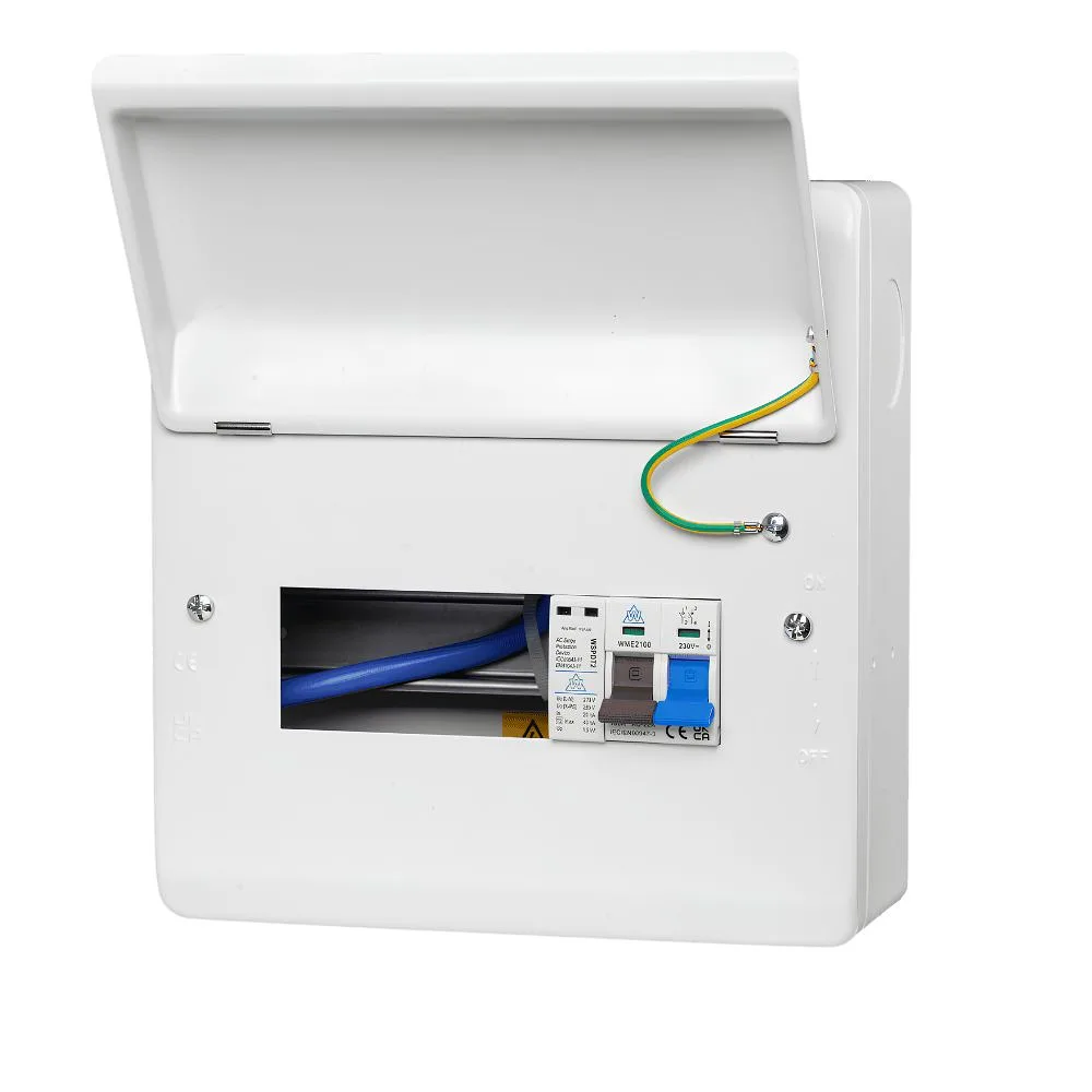WCED | WME08/SP | SPD Consumer Unit | 5 Way 1 WCED 5 Way SPD Metal Consumer Unit