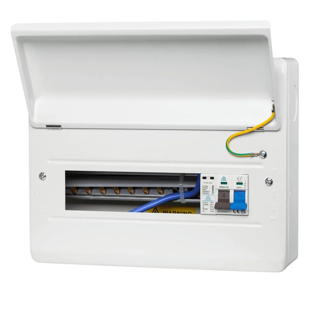 WCED | WME10/SP | SPD Consumer Unit | 7 Way 1 WCED 7 Way SPD Metal Consumer Unit