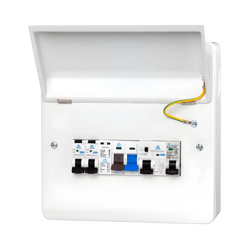 WCED | WME12/HPRC40C | 12 Module | Heat Pump Consumer Unit | 40A Type B HP RCD | 1 x 16A MCB | 2 × 16A RCBOs | SPD 1 WCED WME12/HPRC40C Heat Pump Consumer Unit