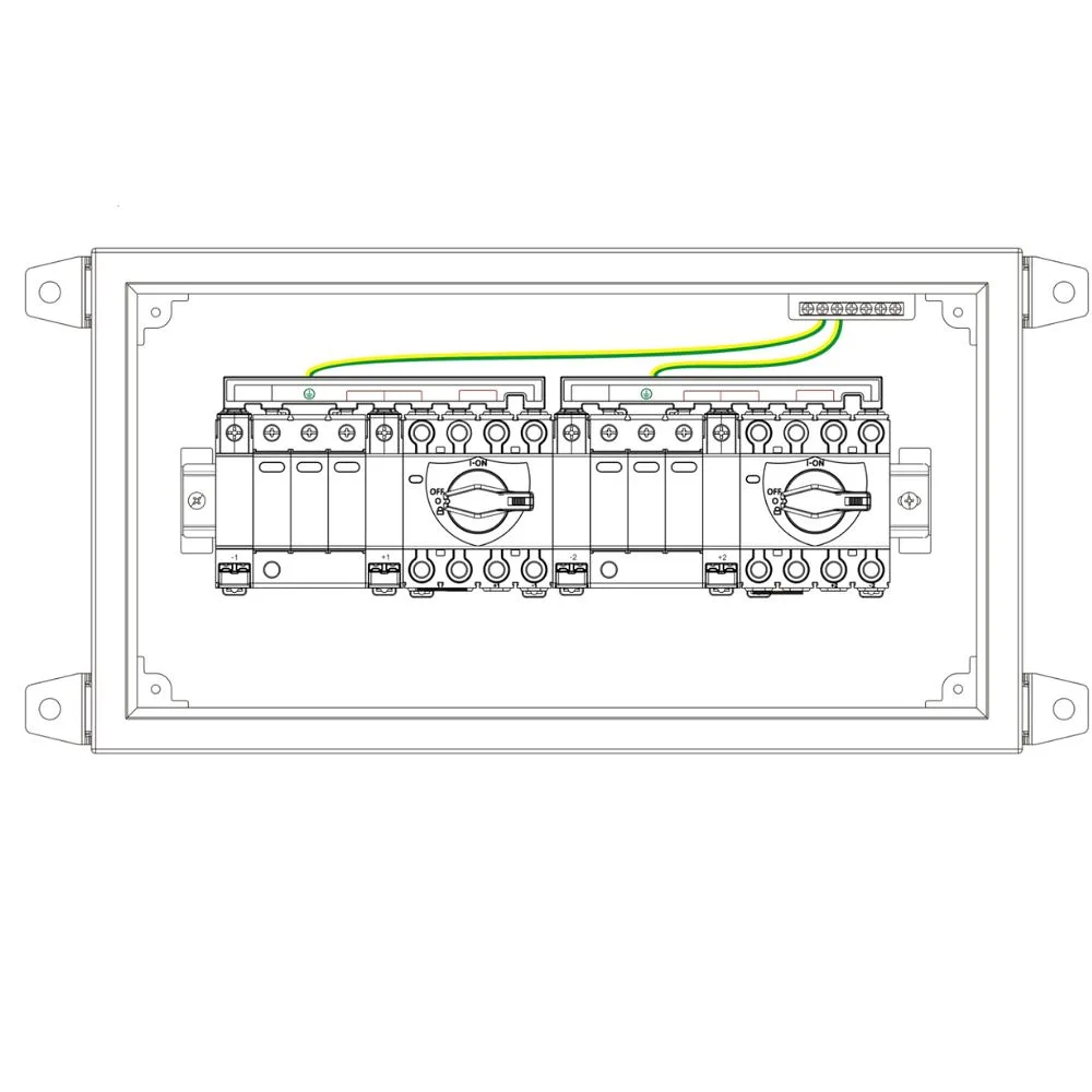 WCED | WMPV-2S2 | 1000V DC Metal Solar Combiner Box | IP65 | 2 String In 2 String Out 3 WCED | WMPV-2S2 | 1000V DC Metal Solar Combiner Box | IP65 | 2 String In 2 String Out