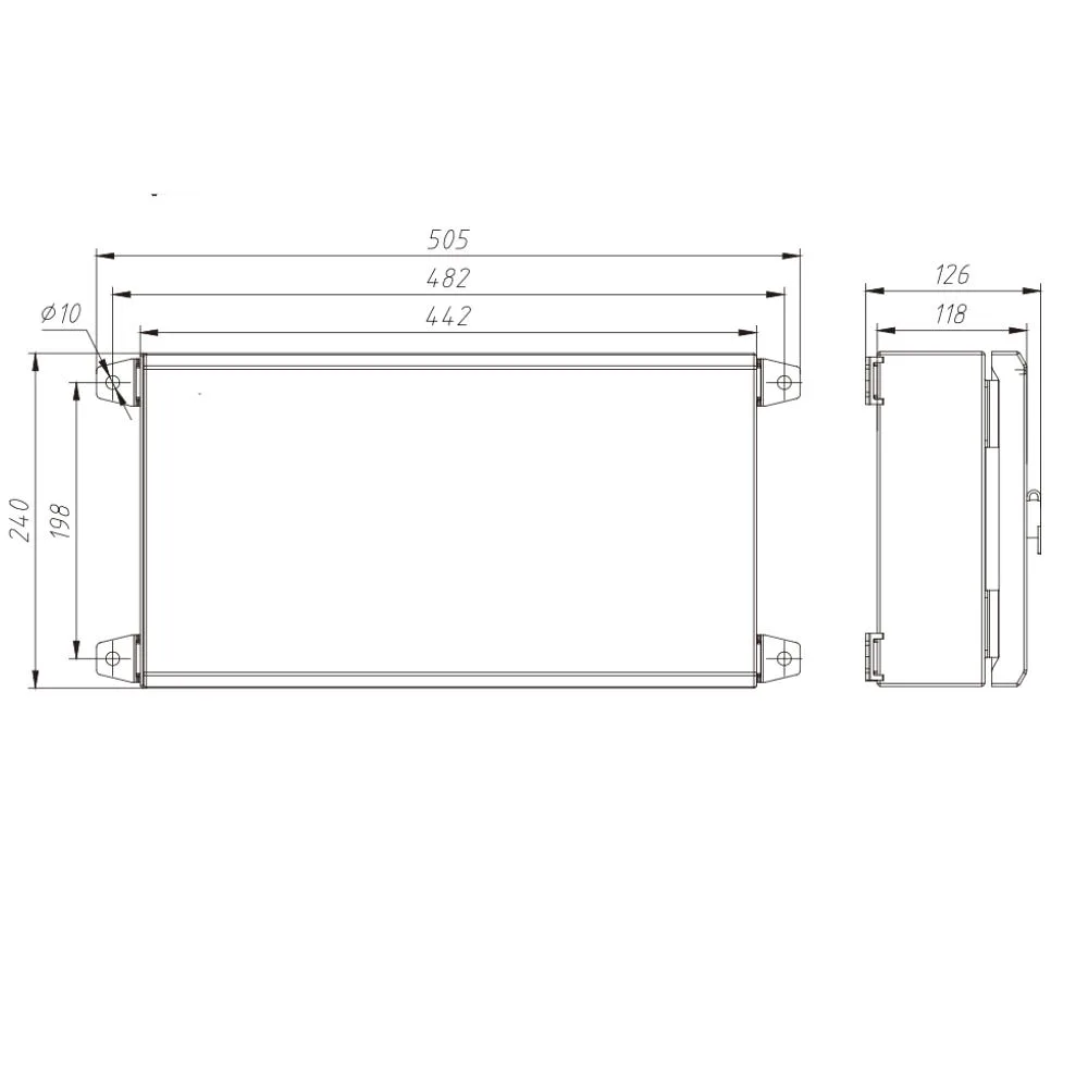 WCED | WMPV-2S2 | 1000V DC Metal Solar Combiner Box | IP65 | 2 String In 2 String Out 4 WCED WMPV-2S2 1000V DC 2 String Metal Solar Combiner Box IP65