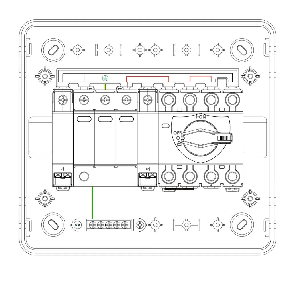 WCED | WPPV-1S1 | 1000V DC Solar Combiner Box | IP65 | 1 String In 1 String Out 2 WCED | WPPV-1S1 | 1000V DC Solar Combiner Box | IP65 | 1 String In 1 String Out