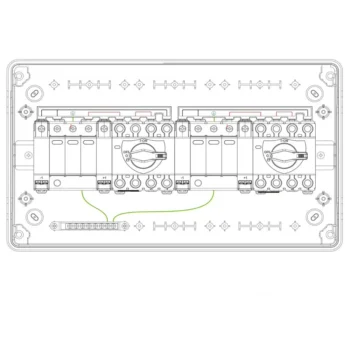 WCED | WPPV-2S2 | 1000V DC Solar Combiner Box | IP65 | 2 String In 2 String Out