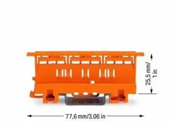 Wago 221-500 Wago Mounting Carrier 221-500 for 221 Series - 4 mm² - Pack of 1 2