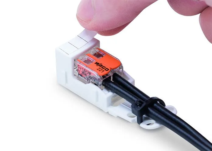 Wago 221-502 Mounting Carrier for 221-412 For Screw Mounting 4 Wago 221-502 Wago 221-502 Mounting Carrier for 221-412 For Screw Mounting 4