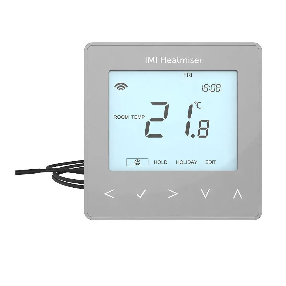 Heatmiser | neoStat-e V3 | Electric Underfloor Heating Thermostat | Silver 1 Heatmiser neoStat-e V3 Thermostat Silver