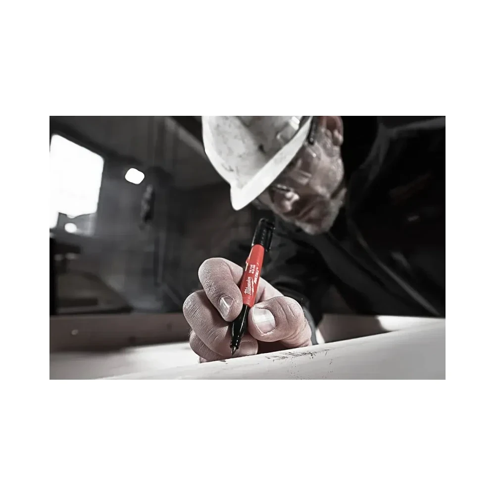 Milwaukee | INKZALL™ Black Marker | 1mm Tip | 1 Piece 3 Milwaukee Inkzall™ Marker Black - 1 PC 3