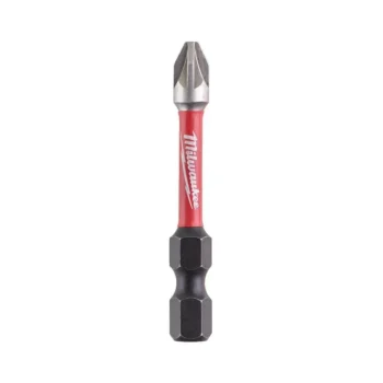 Milwaukee Shockwave Screwdriver Bit Pozidrive PZ2 x 50mm Impact Duty - Pack of 10