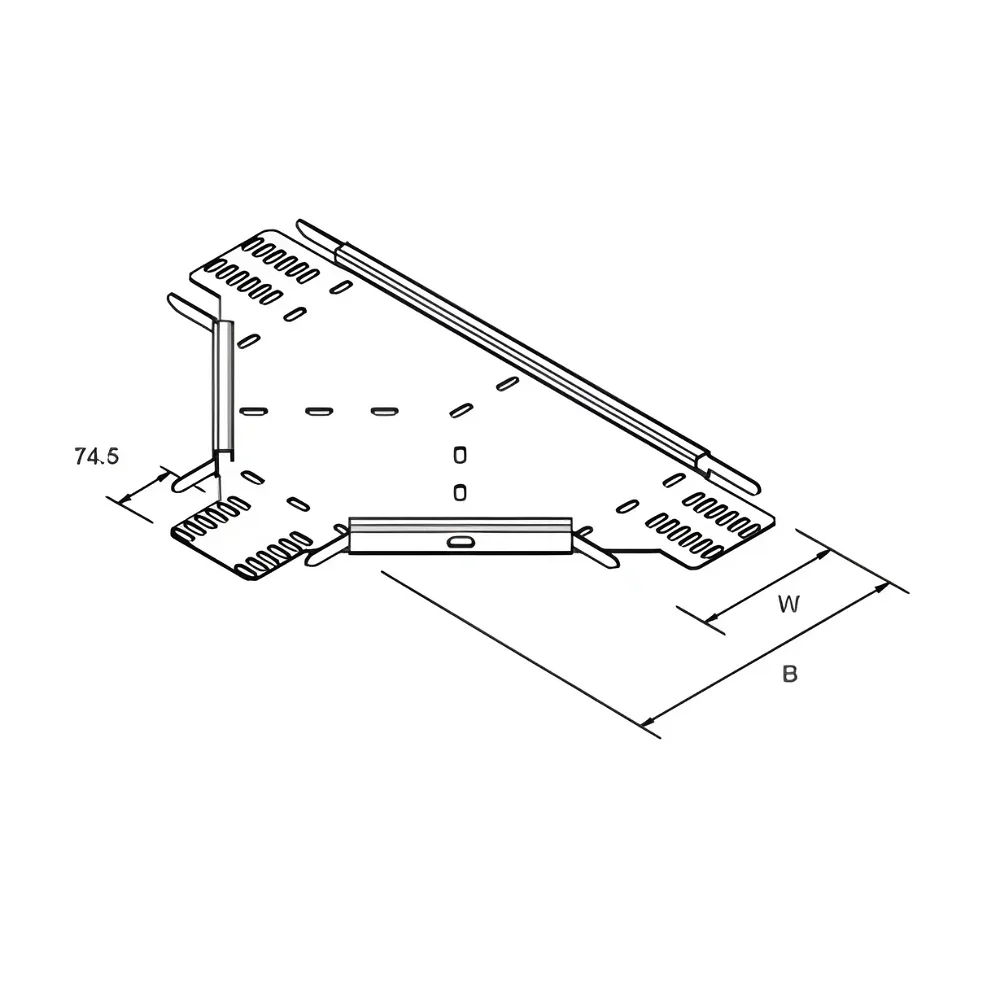 Atkore Unistrut | TUMT100PG | Medium Duty Equal Tee | 100mm | PG 2 Atkore Unistrut | TUMT100PG | Medium Duty Equal Tee | 100mm | PG 2