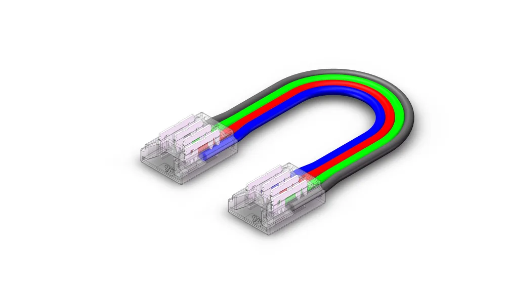 Aurora | AU-ST1310C | Chroma Flex | 10mm RGB Tape to Tape Connector | 185mm 1 Aurora | AU-ST1310C | Chroma Flex | 10mm RGB Tape to Tape Connector | 185mm