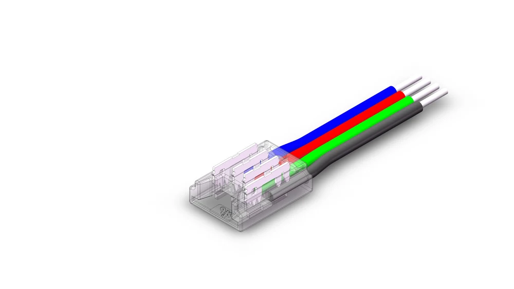 Aurora | AU-ST1311E | Chroma Flex | 10mm RGB Strip to Driver Connector | 5000mm 1 Aurora | AU-ST1311E | Chroma Flex | 10mm RGB Strip to Driver Connector | 5000mm