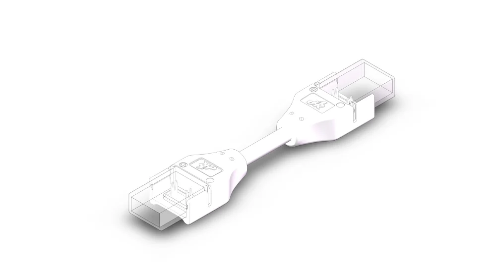 Aurora | AU-ST2108C | Chroma Flex | 8mm Tape to Tape Connector | 175mm | IP65 1 Aurora | AU-ST2108C | Chroma Flex | 8mm Tape to Tape Connector | 175mm | IP65