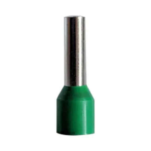 6.0mm² x 12mm Cord End Terminals Green (French) - Pack of 100 1 6.0mm² x 12mm Cord End Terminals Green (French) - Pack of 100