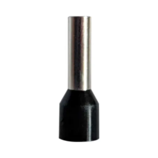 6.0mm² x 12mm Cord End Terminals – Black (German) - Pack of 100 1 6.0mm² x 12mm Cord End Terminals – Black (German) - Pack of 100