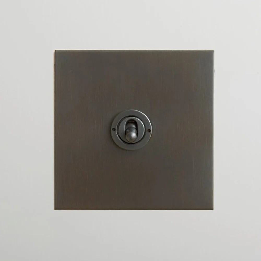 Forbes & Lomax 1GIN/BMA 1 Gang Intermediate Dolly Switch - Antique Bronze Plate 1 Forbes & Lomax 1GIN/BMA 1 Gang Intermediate Dolly Switch - Antique Bronze Plate