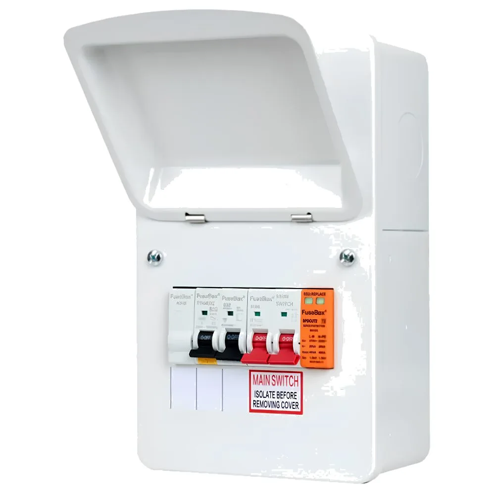 FuseBox | EV32AX | EV Consumer Unit | 32A Type A RCBO, Main Switch & SPD 1 FuseBox | EV32AX | EV Consumer Unit | 32A Type A RCBO, Main Switch & SPD