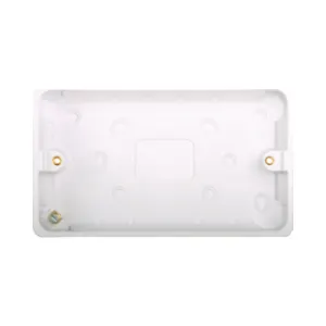 Hager Sollysta WMPB2/28 Twin 28mm Surface Box