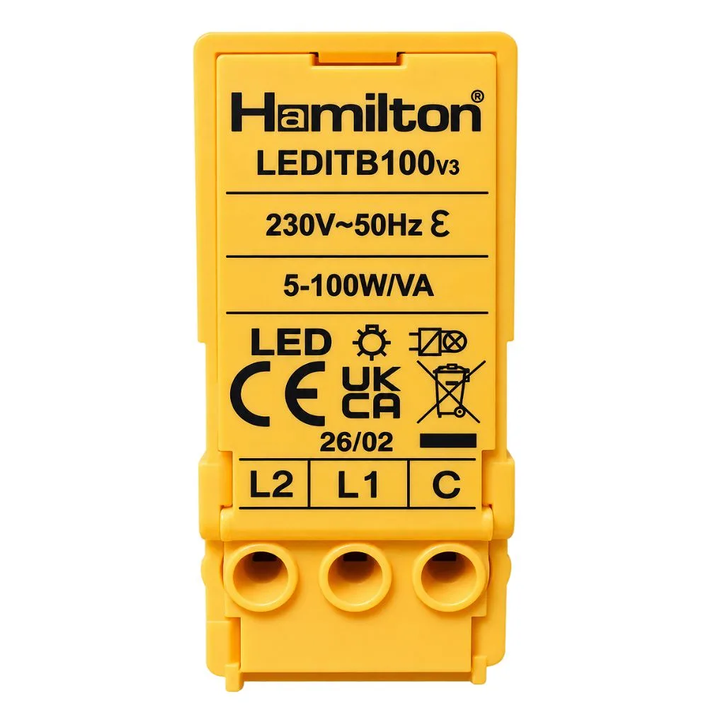 Hamilton | LEDITB100R-FLG | 100W LED Rotary Dimmer Module 2 Hamilton | LEDITB100R-FLG | 100W LED Rotary Dimmer Module