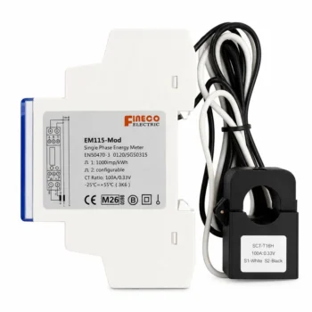 FuseBox KWHEM115 100A CT Clamp Modbus kWh Meter