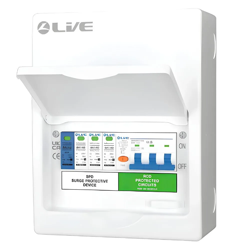 Live Electrical | LSMC840SP-P | 3 Phase EV Charger Consumer Unit | SPD | B40A Type A RCBO 1 LSMC840SP-BP Live Electrical | LSMC840SP-P | 3 Phase EV Charger Consumer Unit | SPD | B40A Type A RCBO