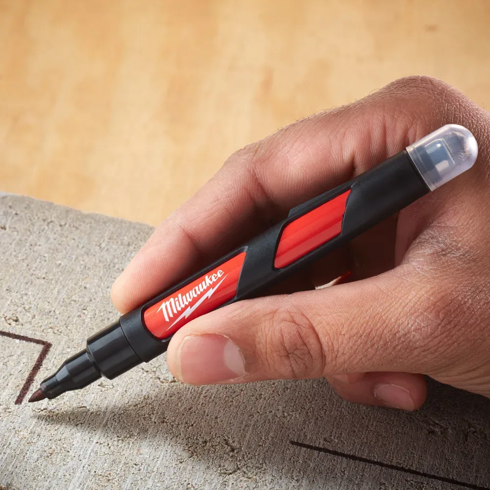 Milwaukee 48223101 INKZALL Fine Point Marker with Stylus - Black 9 Milwaukee 48223101 INKZALL Fine Point Marker with Stylus - Black