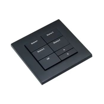 RAKO HS-MOD-MB Rako HS-MOD-MB Cover Plate Surround Kit for Modular Control Panel Module - Matt Black 2
