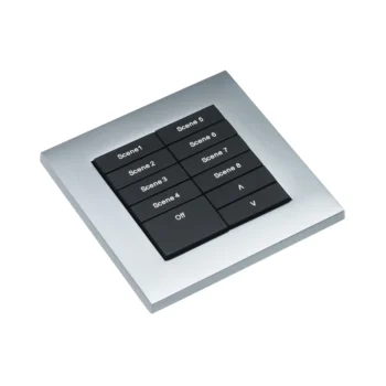 RAKO HS-MOD-SC Rako HS-MOD-SC Cover Plate Surround Kit for Modular Control Panel Module - Satin Chrome 2