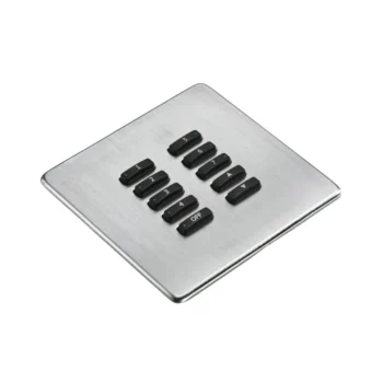 Rako WLF-100-SS Cover Plate Brushed Stainless Steel
