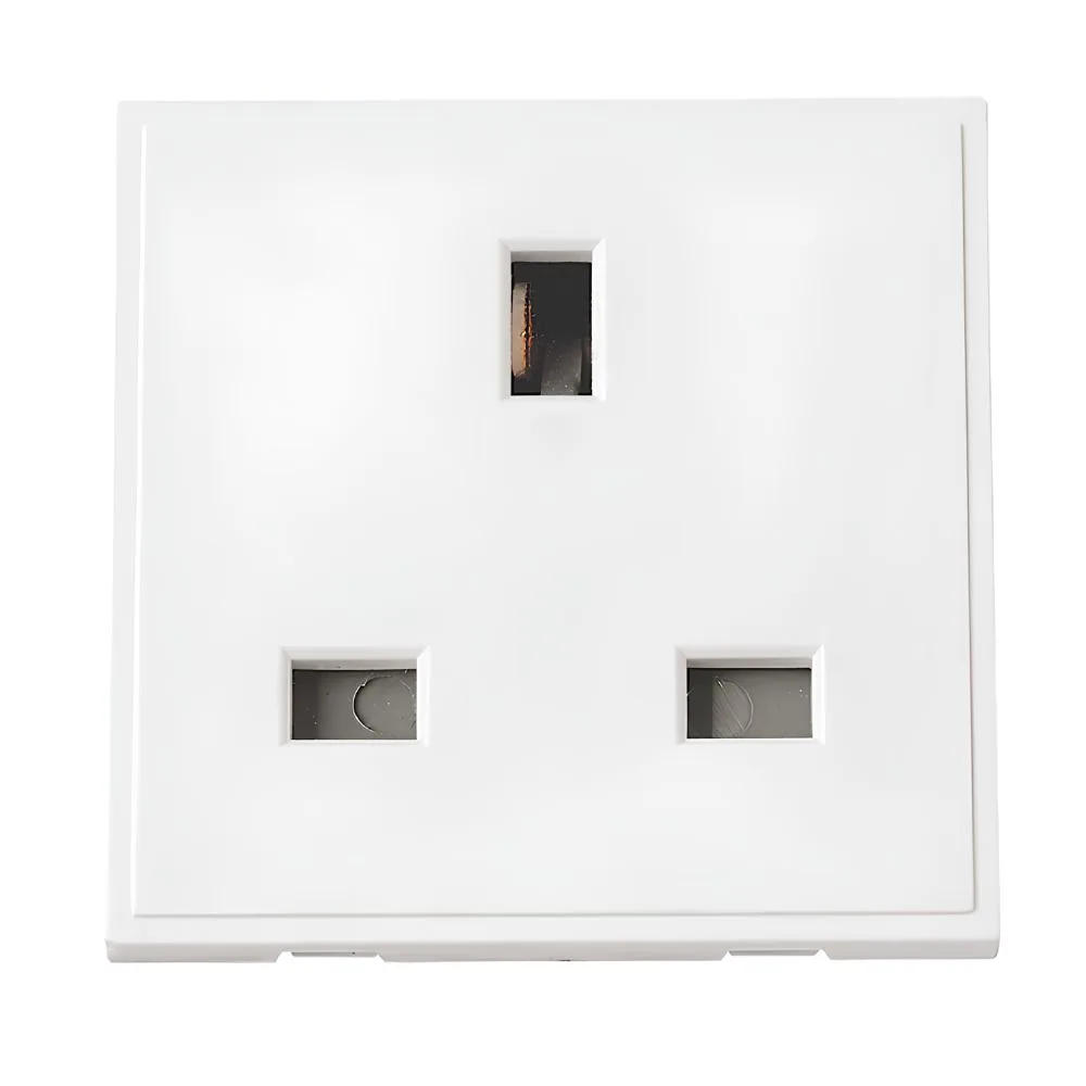 Scolmore | MM010WH | 13A UK Socket Module | White 1 Scolmore MM010WH 13A UK Socket Module