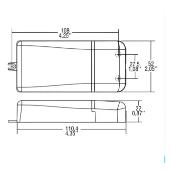 TCI | 125400 | DC Mini Jolly 20W Dimmable LED Driver | 250-900mA / 12V / 24V