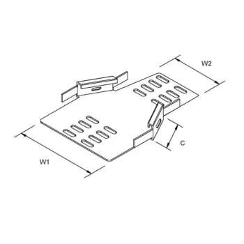 Atkore Unistrut TUMSR - Medium Cable Tray Reducer - 150 to 100 mm 2