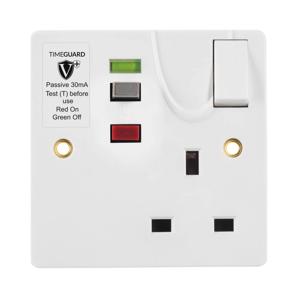 Timeguard | RCD02WPVN | Valiance+ | RCD Passive | Single Gang Switched Socket 2 Timeguard | RCD02WPVN | Valiance+ | RCD Passive | Single Gang Switched Socket 2