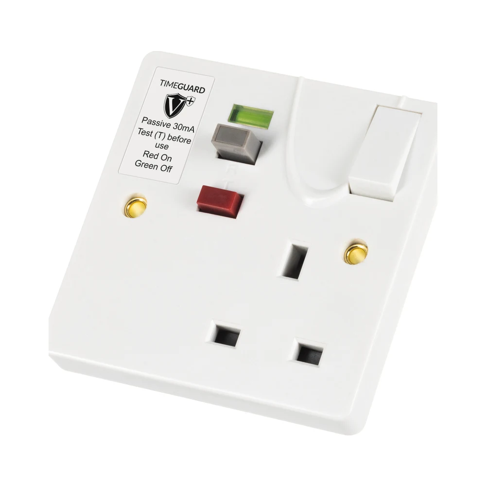 Timeguard | RCD02WPVN | Valiance+ | RCD Passive | Single Gang Switched Socket 1 Timeguard | RCD02WPVN | Valiance+ | RCD Passive | Single Gang Switched Socket