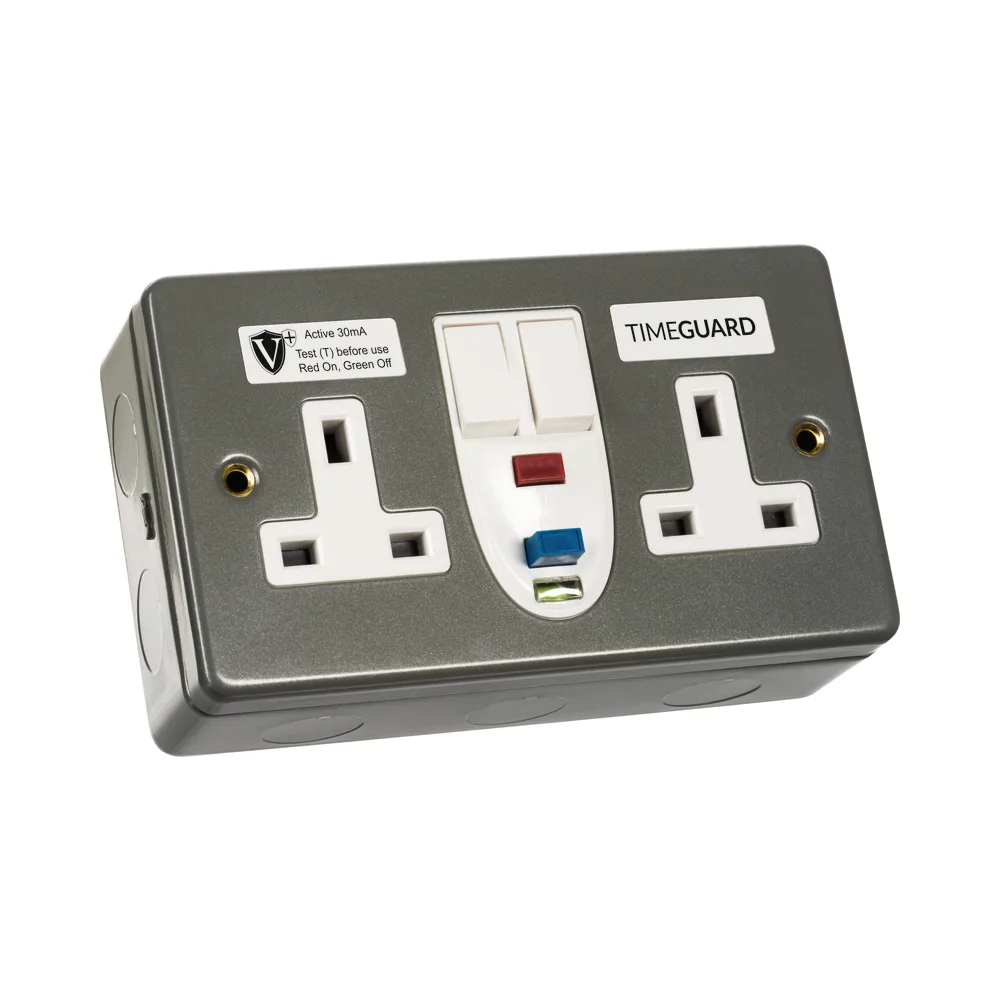 Timeguard | RCD07MAVN | RCD Active | 2 Gang Metal Switched Socket 3 Timeguard | RCD07MAVN | RCD Active | 2 Gang Metal Switched Socket 3