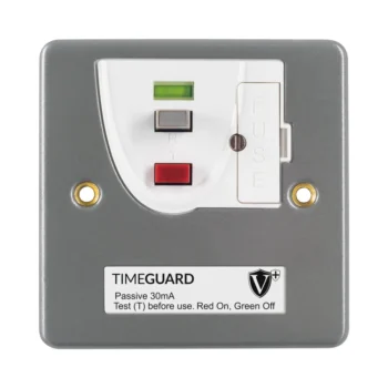 Timeguard | RCD16MLN | Valiance+ | RCD Passive | 1 Gang Metal Fused Connection Unit 2