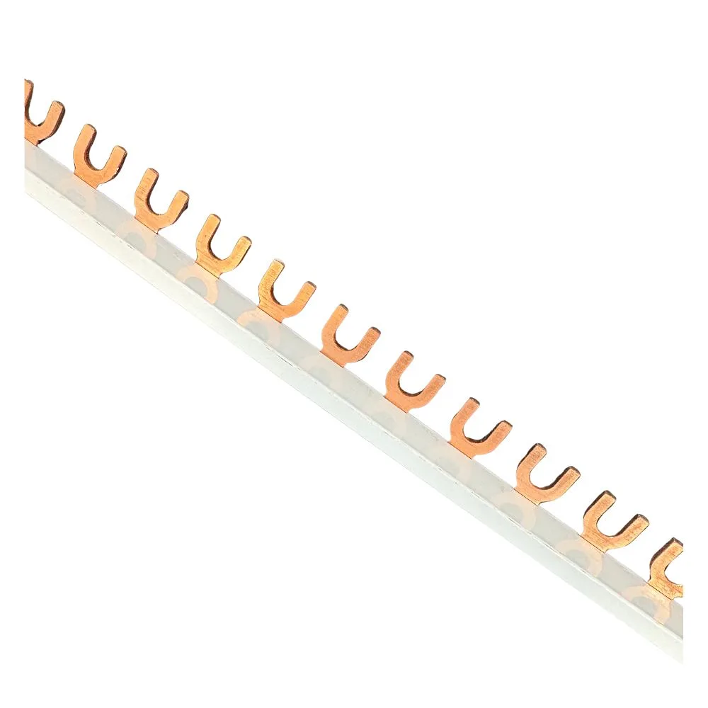 WCED | BBF1100 | 1 Pole 100A Fork Busbar | 1 Metre 1 WCED 1P 100A Fork Busbar 1 Metre
