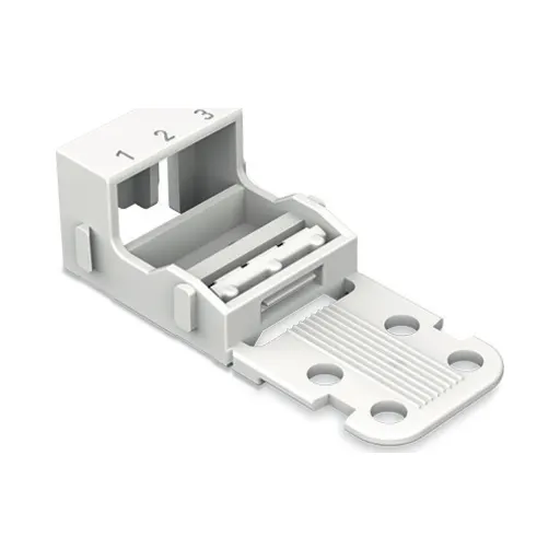 Wago 221-503 Mounting Carrier for 221-413 For Screw Mounting - Pack of 1 1 Wago 221-503 Mounting Carrier for 221-413 For Screw Mounting - Pack of 1