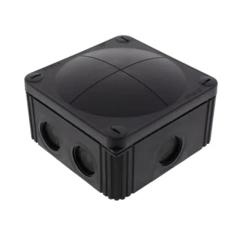 Wiska 10105601 COMBI 407 Black Junction Box